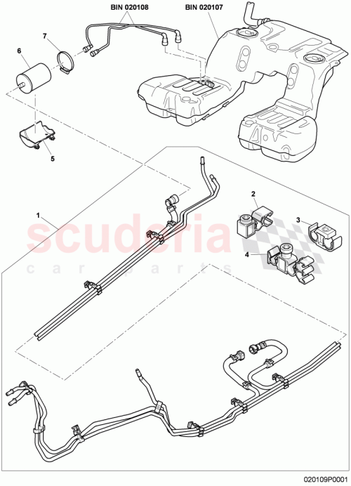 Part Diagram for Bentley 3W8 201 059 D