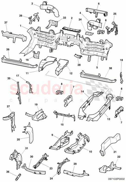 Part Diagram for Bentley 3D0971821H