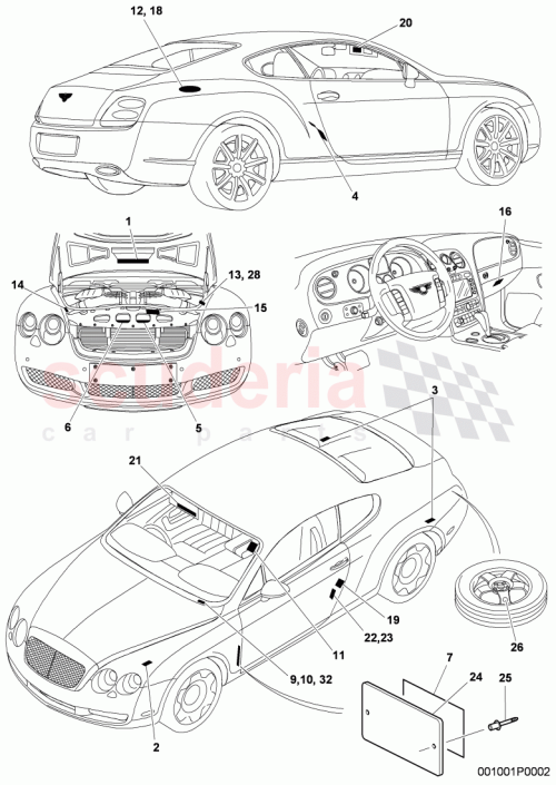 Part Diagram for Bentley 3W0 010 660 F
