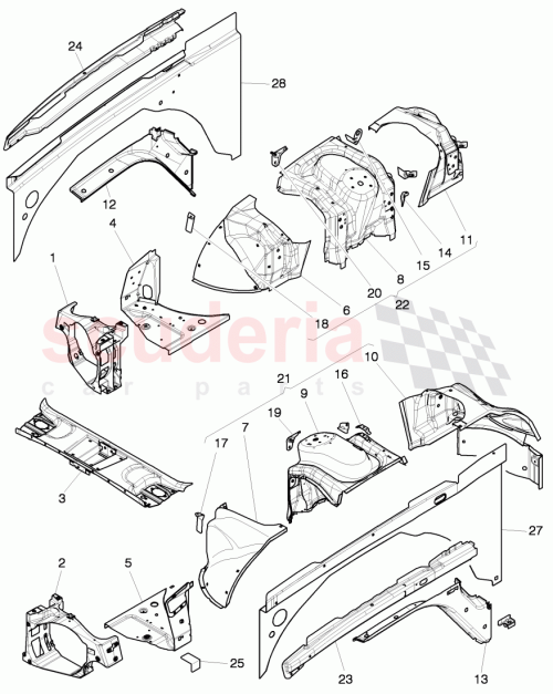 Part Diagram for Bentley 3Y0 805 263