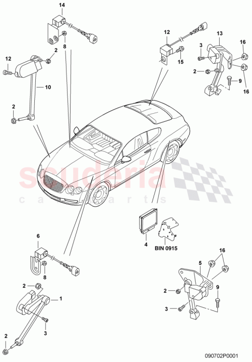 Part Diagram for Bentley N90444602