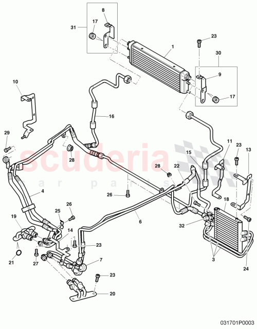 Part Diagram for Bentley 3W0317829A