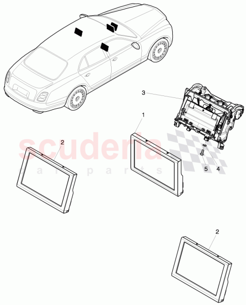 Part Diagram for Bentley 3Y0 919 604 C