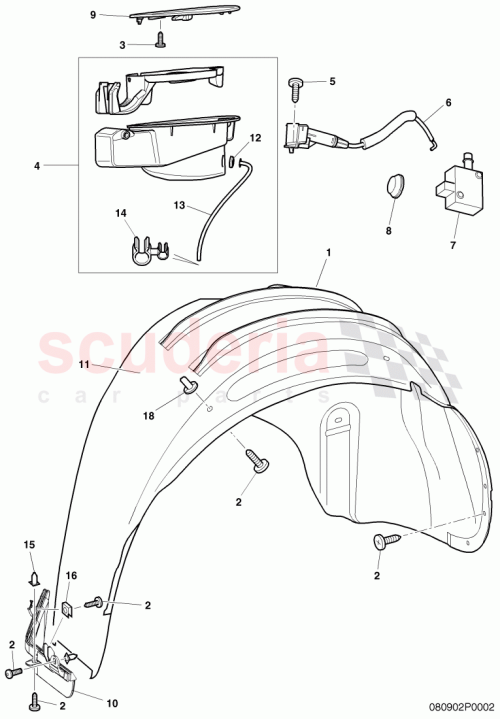 Part Diagram for Bentley 1C0810773
