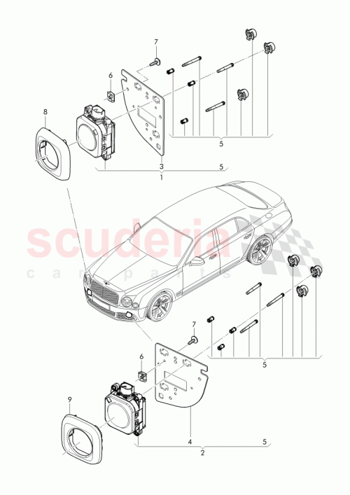 Part Diagram for Bentley 3Y0 907 541 B