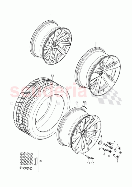 Part Diagram for Bentley 1K0601189E