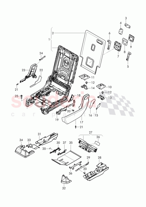Part Diagram for Bentley 4M0 883 108 B