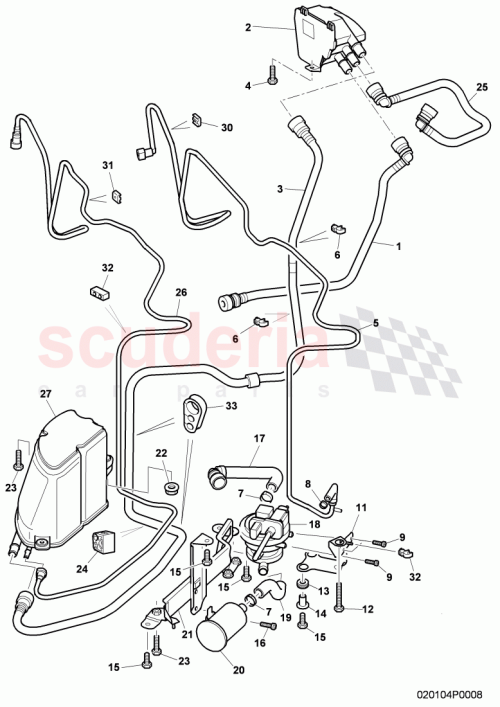 Part Diagram for Bentley 3W0201893