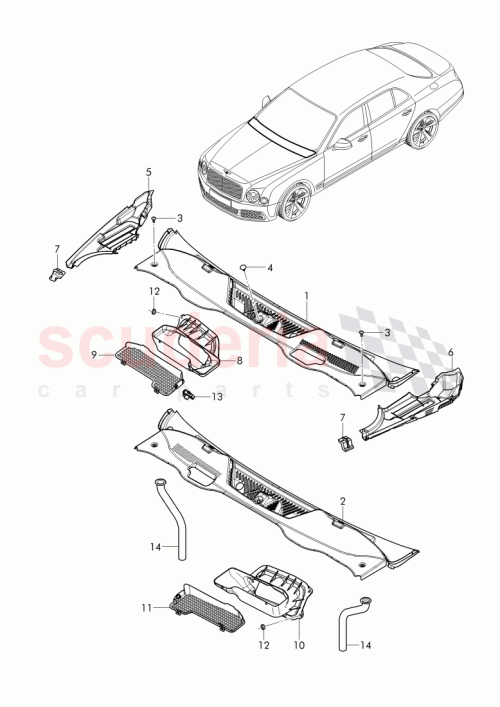 Part Diagram for Bentley 3Y0864683F