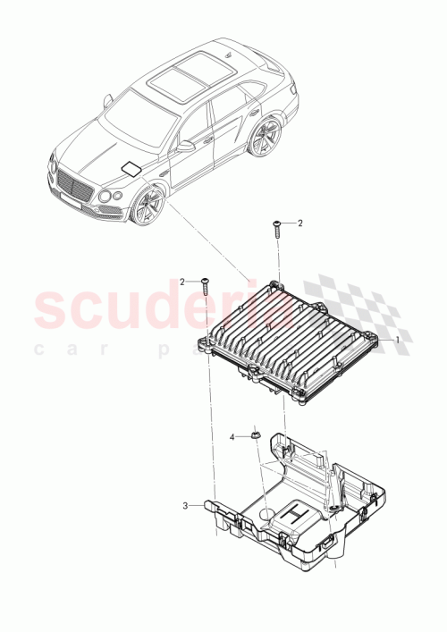 Part Diagram for Bentley 4M0 907 650
