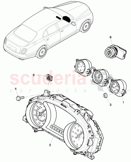 Part Diagram for Bentley 3Y0920841C