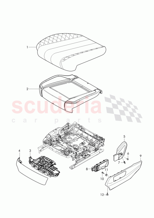 Part Diagram for Bentley 36A 886 201 A