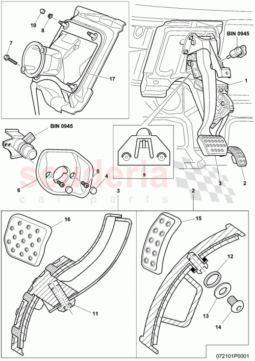 Part Diagram for Bentley 3W0723647E