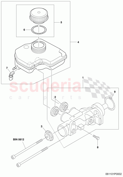 Part Diagram for Bentley 3D0611301B