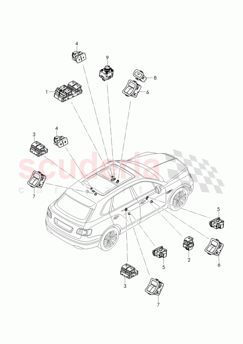 Part Diagram for Bentley 36A 959 565 C