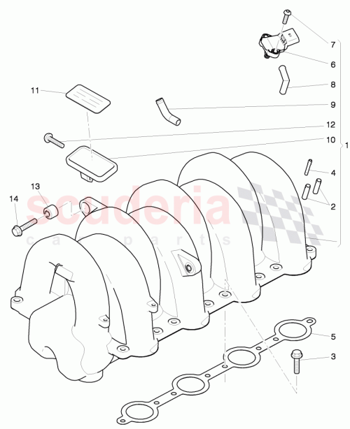 Part Diagram for Bentley 07V133380