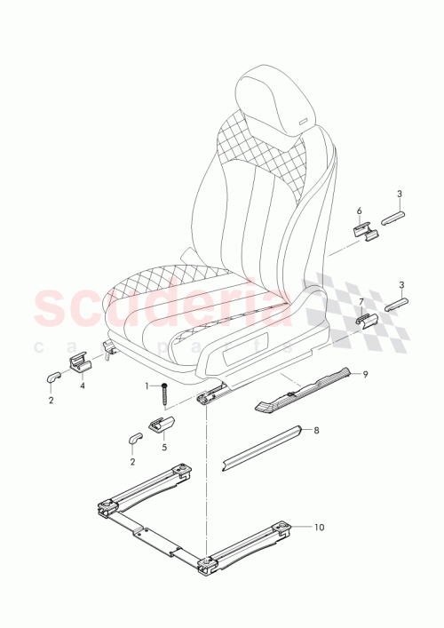 Part Diagram for Bentley 4M0 881 348