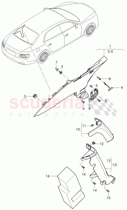 Part Diagram for Bentley 4W0 867 241