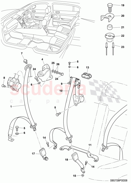 Part Diagram for Bentley 3W5885743B