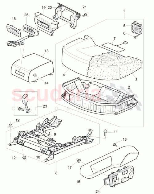 Part Diagram for Bentley 3W5885405A