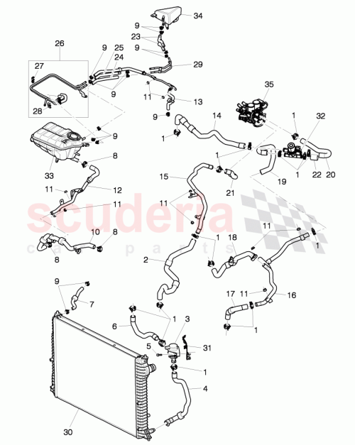 Part Diagram for Bentley 3W2121157C