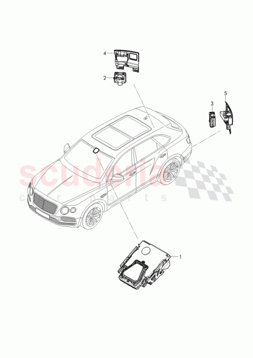 Part Diagram for Bentley 36A907217D