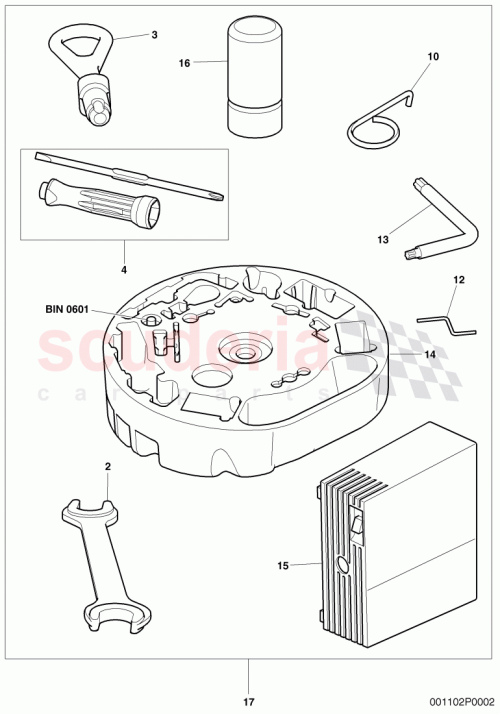 Part Diagram for Bentley 3W0012021M