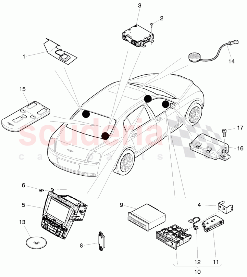 Part Diagram for Bentley 3D0 035 769 F