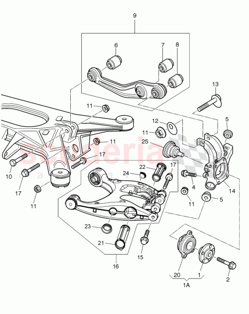 Part Diagram for Bentley 3W7511512B