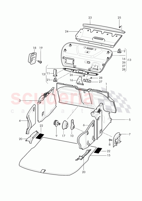 Part Diagram for Bentley 3W8 868 503 R