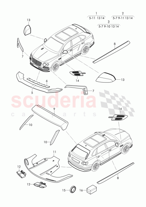 Part Diagram for Bentley JNV 071 600 F