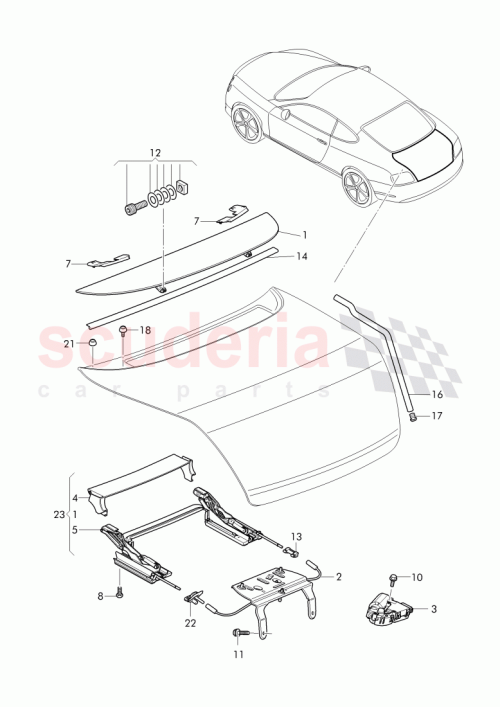 Part Diagram for Bentley 3W8827945J