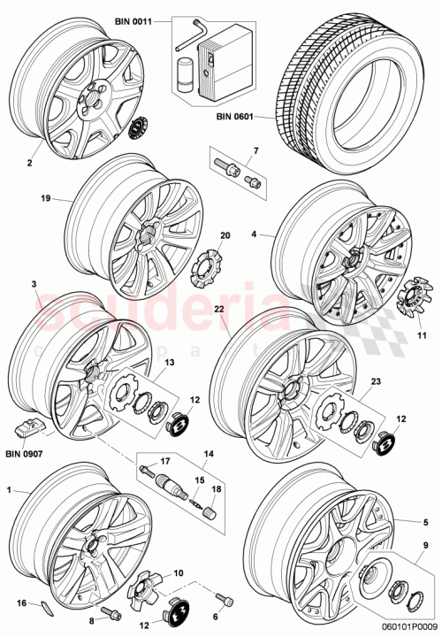 Part Diagram for Bentley 3W0601161CS