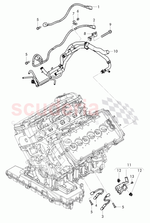 Part Diagram for Bentley 3W3 971 504 A