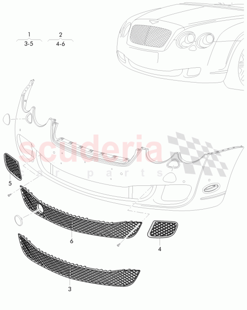 Part Diagram for Bentley 3W5 807 667 P
