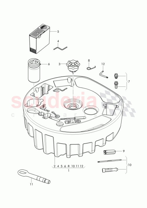 Part Diagram for Bentley 3W0 012 021 AJ