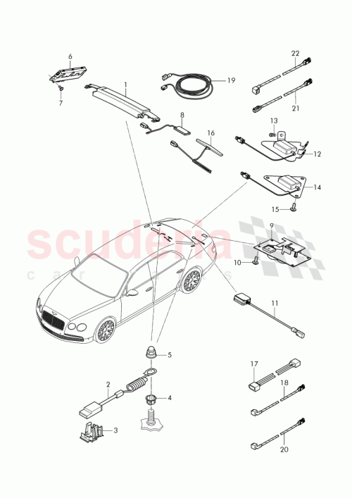 Part Diagram for Bentley 4W0 962 131