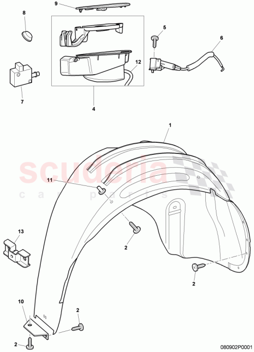 Part Diagram for Bentley 3W8810970