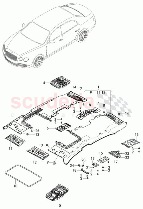 Part Diagram for Bentley 4W0 868 633