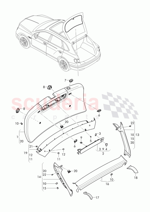 Part Diagram for Bentley 8P0 863 453