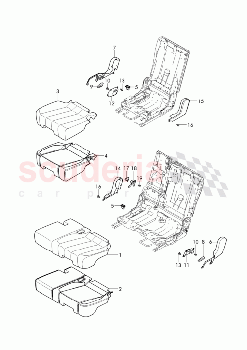 Part Diagram for Bentley 36A 885 788 A