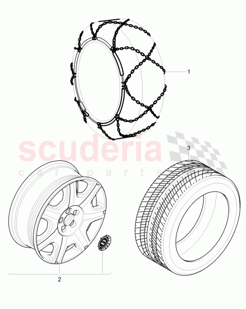 Part Diagram for Bentley 3W0 860 907