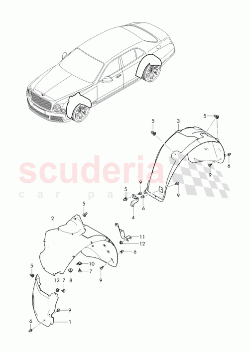 Part Diagram for Bentley 3Y0 809 957 E