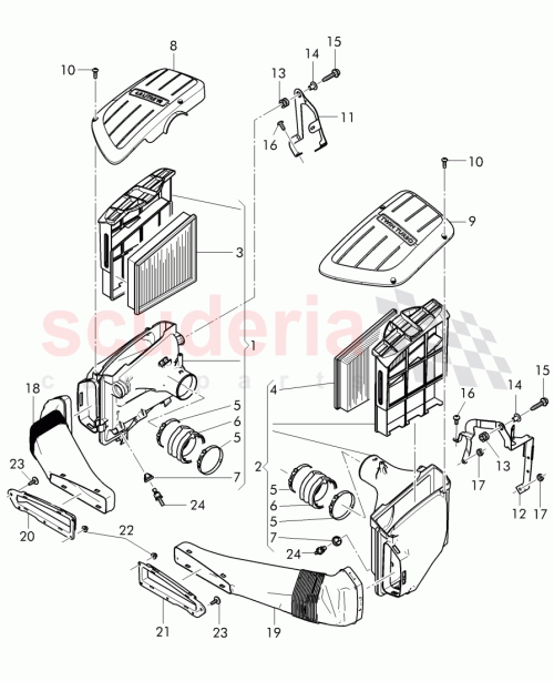Part Diagram for Bentley 3W0 129 319