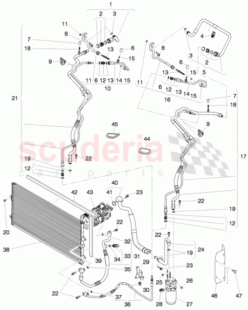Part Diagram for Bentley 3W1260754