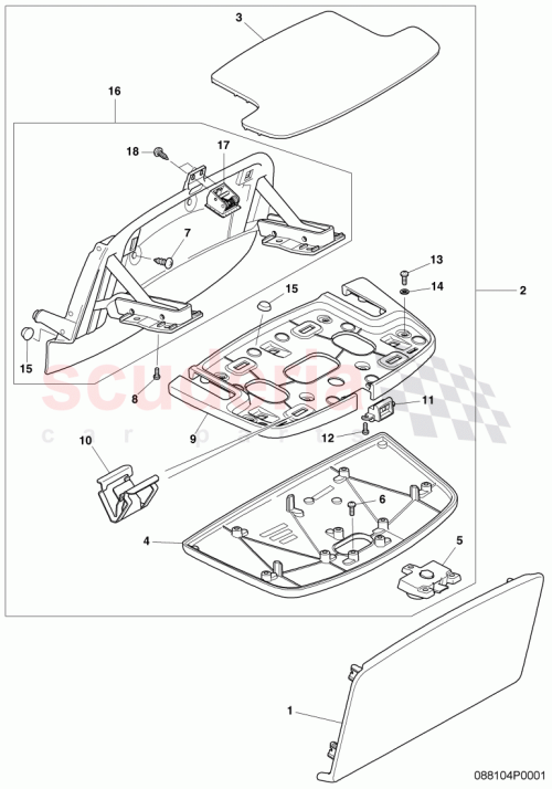 Part Diagram for Bentley 3W5 881 268 B