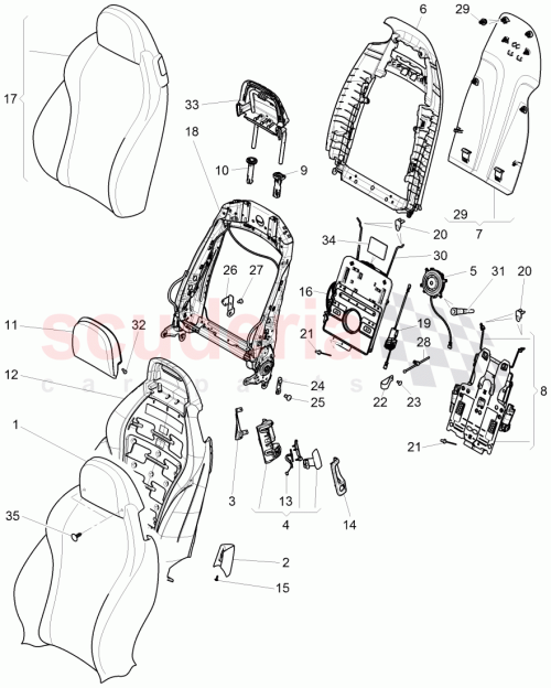 Part Diagram for Bentley 3W3881184G