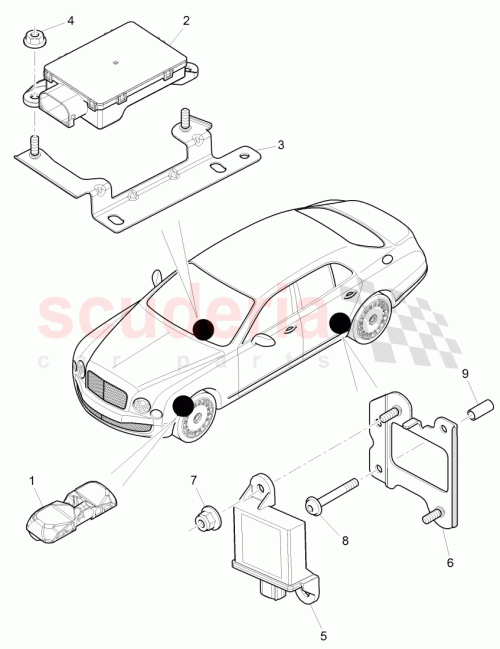 Part Diagram for Bentley 3Y0907273A