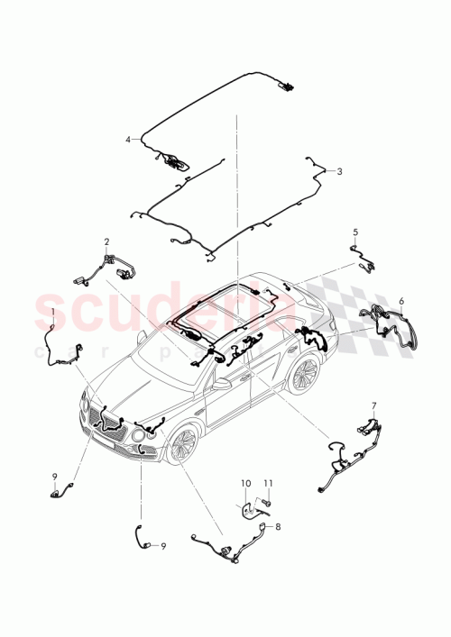 Part Diagram for Bentley 36A 971 100 H