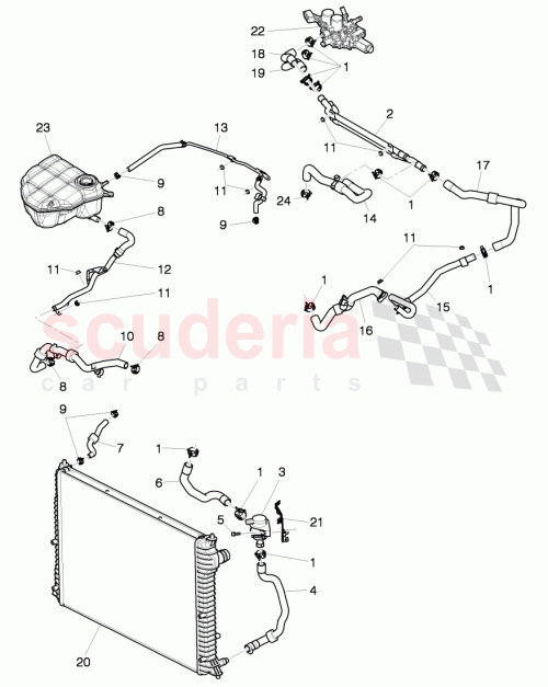 Part Diagram for Bentley 3W0 121 157 AK